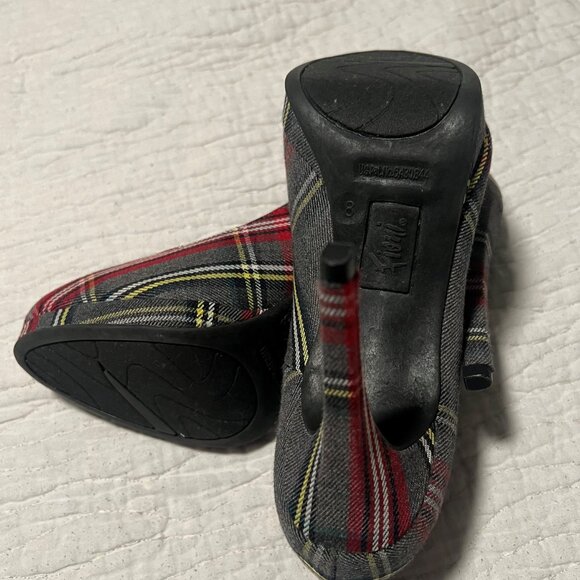 Fioni Women's Plaid Pointed Toe Stiletto Pumps Size 8 Multicolor - Picture 6 of 8